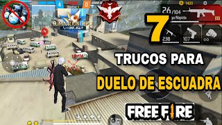 TOP 7 DE TRUCOS*SECRETOS* PARA DUELO DE ESCUADRAS EN FREE FIRE \/LLEGARAS A HEROICO