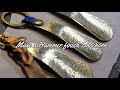 Make a Hammer finish Shoehorn　槌目仕上げの靴ベラを作る【metalwork】