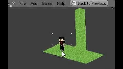 Minecraft Character Physics In Blender.