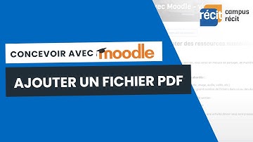 Concevoir avec Moodle | Ajouter un fichier PDF