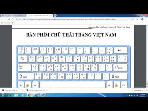 Video HƯỚNG DẪN CÀI FONT CHỮ THÁI VIỆT NAM - youtube