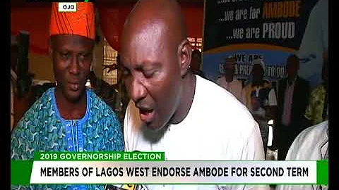 Members of Lagos West endorse Ambode for Second term