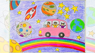 Vẽ ô tô mơ ước | Vẽ chiếc ô tô mơ ước: Ô tô du hành vũ trụ (P14)