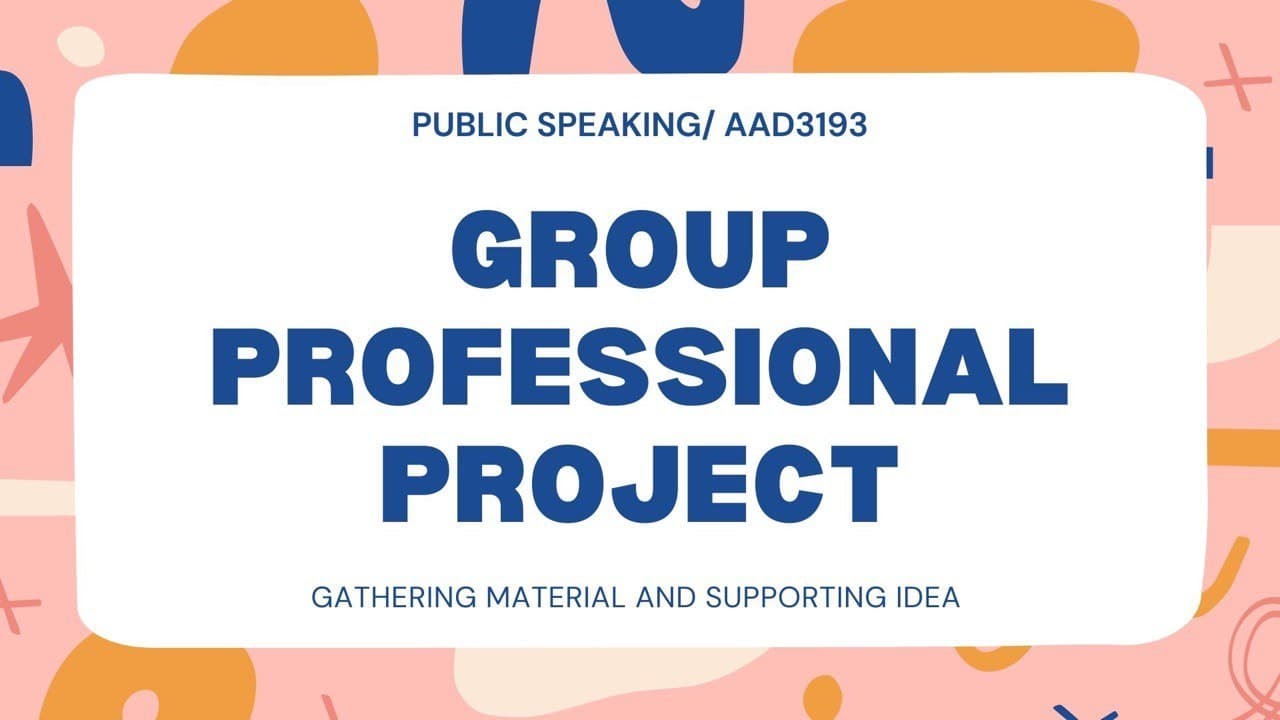 AAD3193 Group 3 Presentation Group Professional Project - YouTube