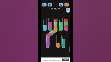 Colour Game | Water Colour Sort Level 41 #shorts #viralshort