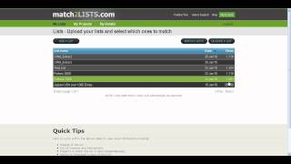 Matching Two Lists using