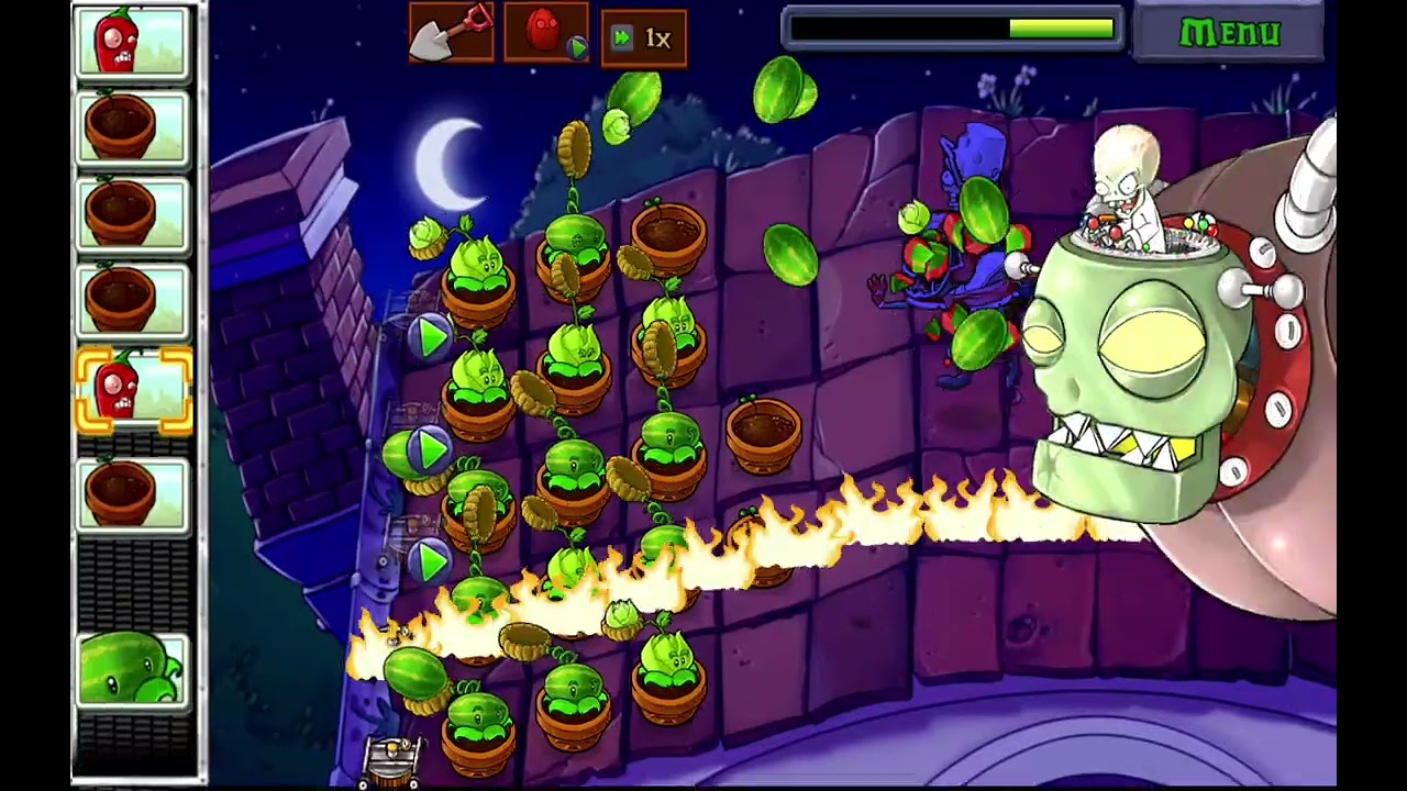 Beating zomboss
