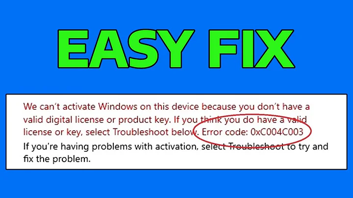 How To Fix 0xC004c003 Activation Error Code in Windows