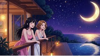 A Beautiful Escape with My Best Friend | Dressing Up, Swimming & Soft Nights | Ghibli Animation. screenshot 5