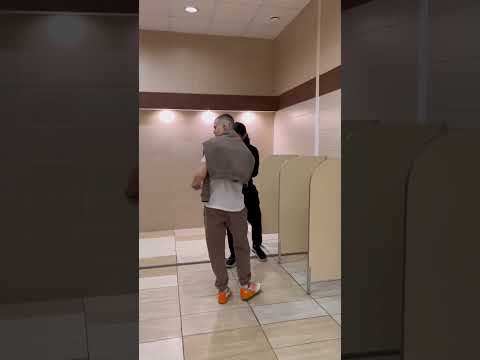 Did something nice / Prank in the toilet / The reaction of the guys #reaction #prank #comedy
