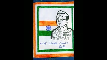 Subhash Chandra bose drawing #netajisubhashchandrabose #drawing #shorts