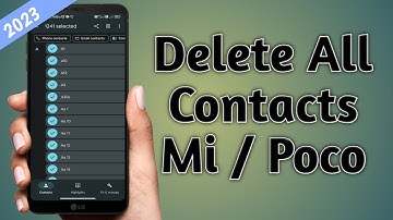 how to delete all contacts from mi redmi phone | poco all contacts delete in 1 click