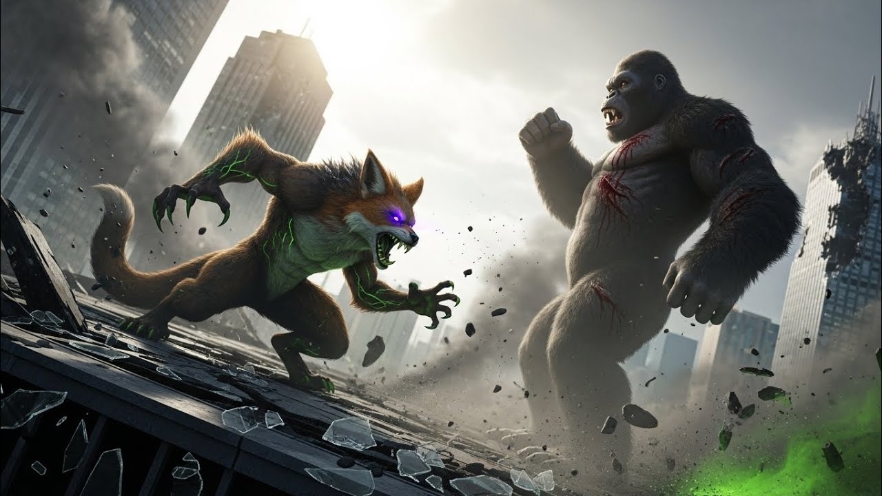 King Kong VS Gaint Fox War of titans 