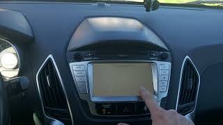 Hyundai ix35, @ Kia touch screen calibration.