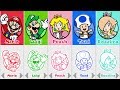 Super Mario 3D World - 5 Shiny Stars! All 85 Stamps & Green Stars (+Character Stamps!) 100% Complete