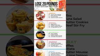 19-Day Keto Diet Meal Plan #shorts