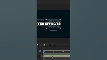 Using The Motion Tile Effect to Create a Continuous Scrolling [ After Effects ]