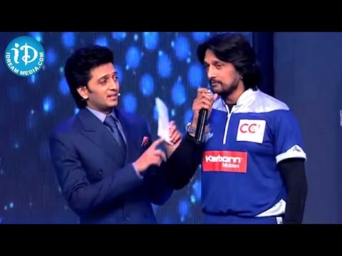 Sudeep's Powerful Dialogue - Karnataka Bulldozers Team @CCL Glam Nights