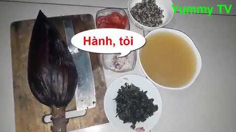 Cách nấu món ốc hoa chuối