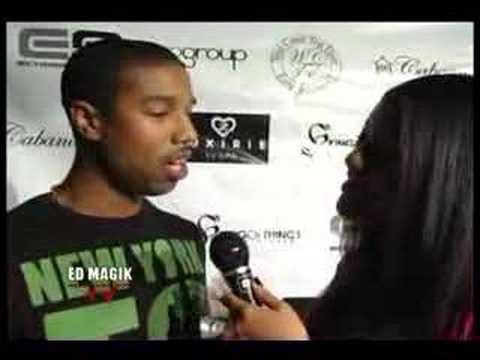 Michael B. Jordan Interview at LRG / XXL Party