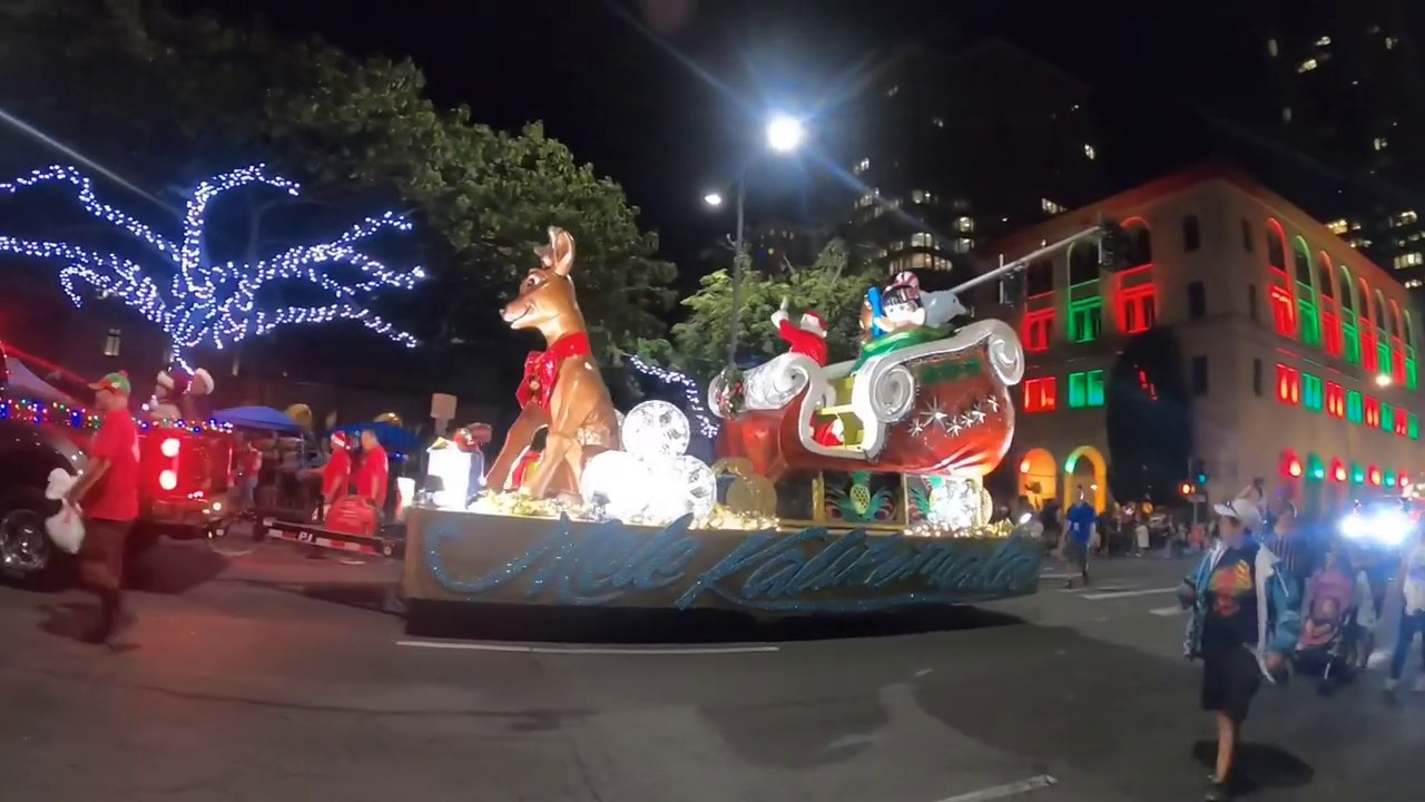 Honolulu City Lights Christmas Parade 2019 YouTube