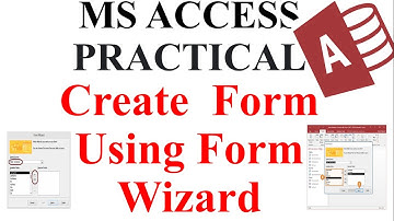 Forms in MS Access| Creating Form in MS Access through form Wizard| ICS Practical