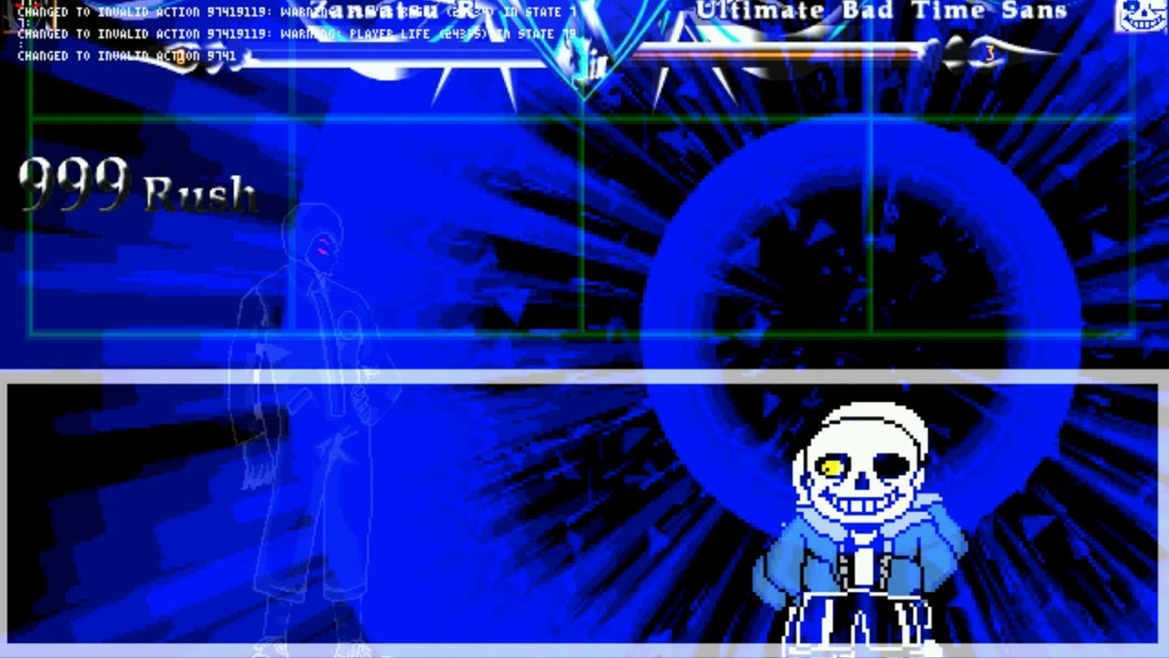 -MUGEN- Zansatsu R (1P) VS Ultimate Bad Time Sans