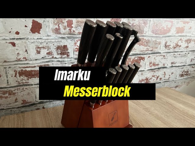 16-Piece Japanese Knife Set with Removable Block - IMARKU