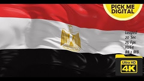Egypt Flag 4K | Motion Graphics - Videohive template