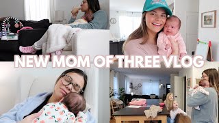 ADJUSTING TO LIFE WITH A NEWBORN. HOW I&#39;M REALLY DOING. STAY AT HOME MOM OF THREE VLOG