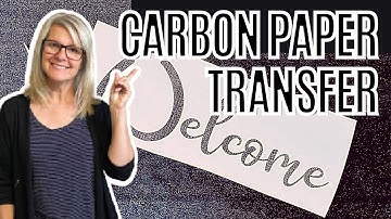 Letter Transfer to Wood with Carbon Paper / DIY Wooden Sign Tutorial