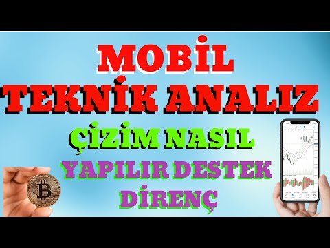 Mobil Teknik Analız Cizimi Nasıl Yapılır tradingview