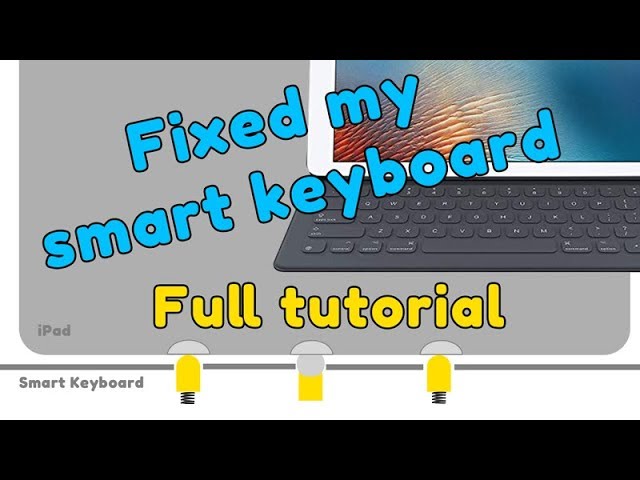 Apple iPad Smart Keyboard Fixed, contact problem - YouTube