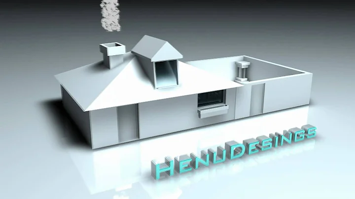 Cinema 4D modeled house