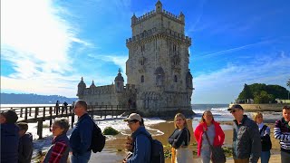 Belem Tower: Portugal Lisbon Walking Tour in 4K HDR