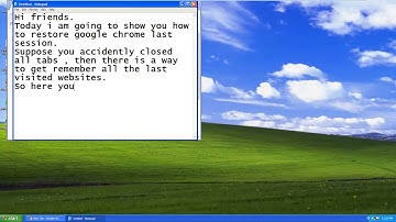 how to restore chrome last session