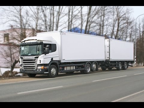 Scania P 400 изотермический автопоезд