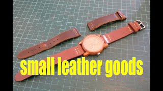 re-make an old leather watch strap Leathercraft