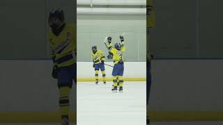 Crisp Pass For A Cross Crease Game Winner During Flyers Cup hockey