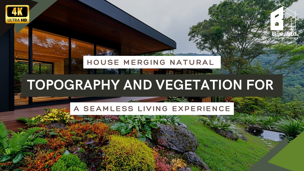 House Merging Natural Topography and Vegetation for a Seamless Living Experience