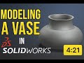 Modeling a Simple Vase in SolidWorks | Step-by-Step Tutorial for Beginners