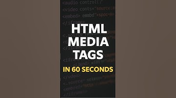 HTML Media Tags in 60 Seconds 🔥 | Audio 🎵 Video 🎬 Embed #shorts #coding