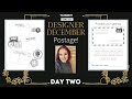 Designer December Day 2 - Postage - Decorative journal pages and educational handwriting pages