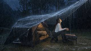 Camping in the Rain 🌧🌧 Solo camping in Heavy Rain
