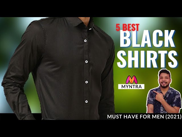 5 Best Black Shirts (Brands) 2021 | Budget Black Shirts For Men Online In  India | Dev Talks - Youtube