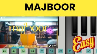 Majboor - Sheheryar Rehan | Easy With Notes | Zoha Waseem | Soft Piano  screenshot 2