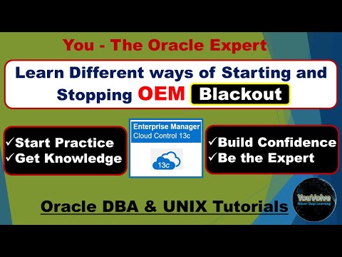 OEM Blackout Options - Different Ways Including Command Line Options to Start and Stop a Blackout