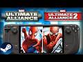 MARVEL Ultimate Alliance 1+2 Steam Deck Performance Gameplay + Settings