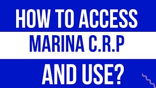 AM VLOG #3: HOW TO ACCESS AND USE MARINA C.R.P? screenshot 3