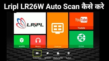 Lripl LR26W Free Dish Channels Auto Scan || DD Free Dish New Channel Setting